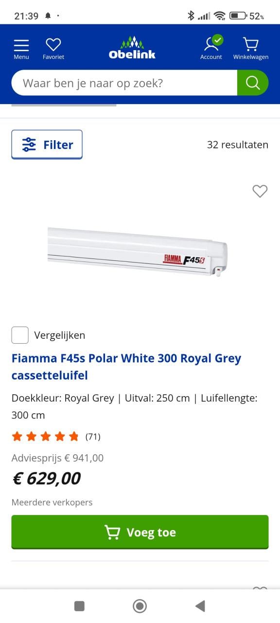 Fiamma luifel 300