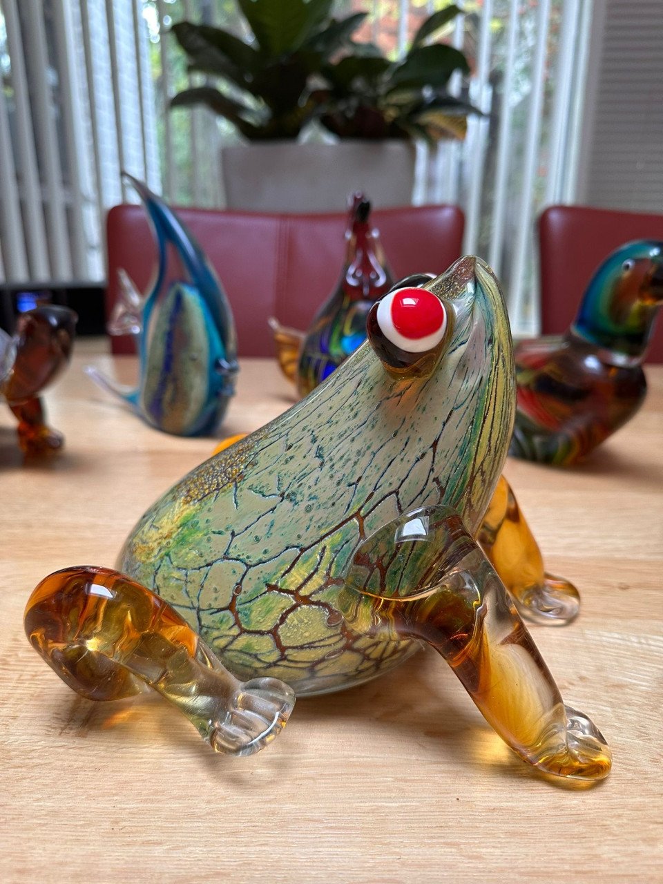 Murano glas - kikker 16x16x18,5 cm