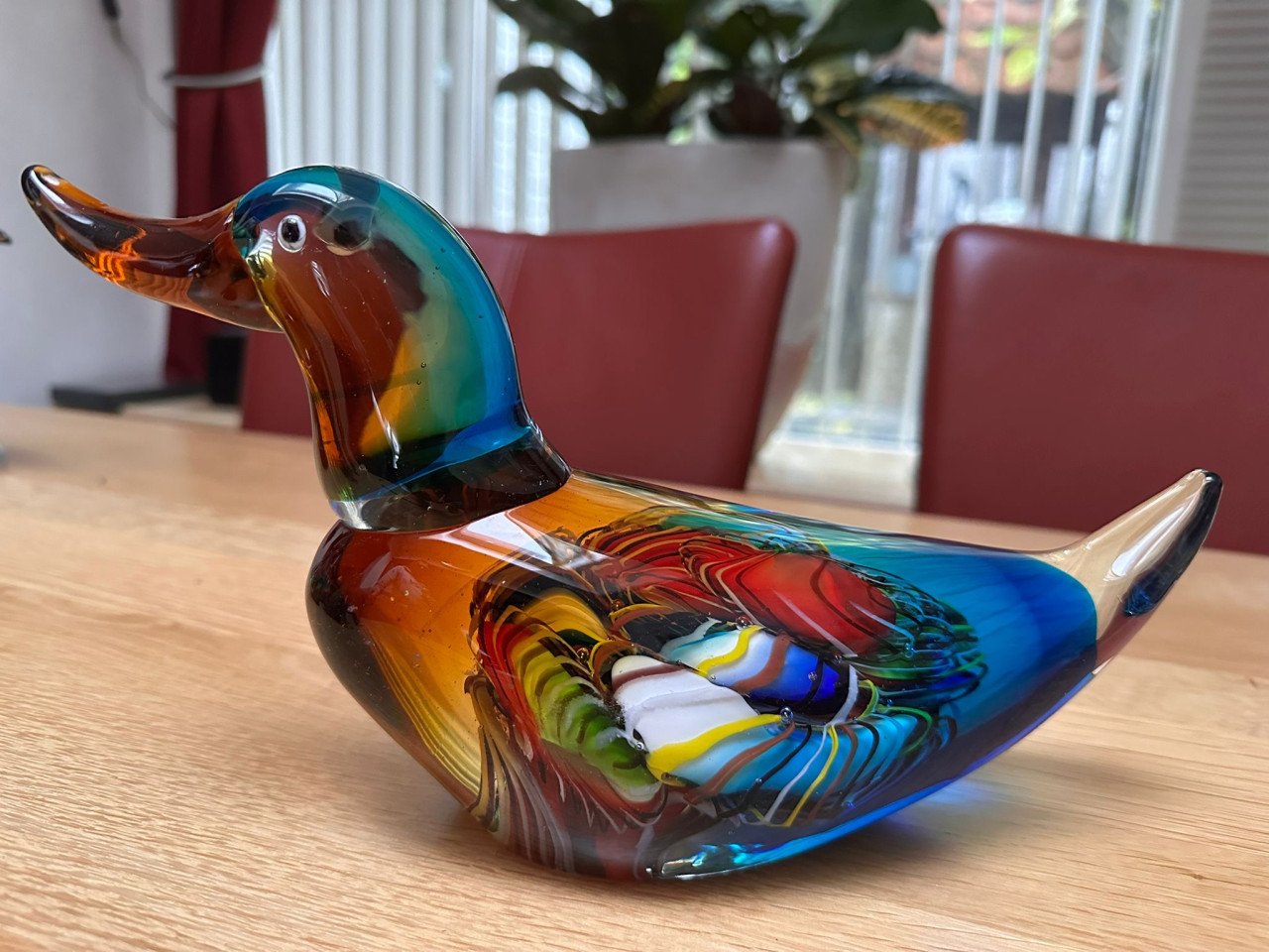 Murano glas - eend - in perfecte staat