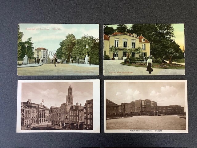 23 ansichtkaarten met thema Utrecht.