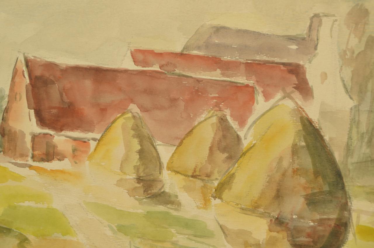 Karel de Posson 'boerderijgezicht' landschap.