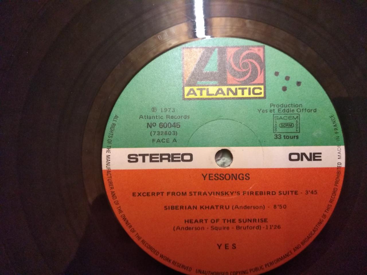 Te Koop Lp  Yes – Yessongs  (3 LP ‘s 60045  uit 1973