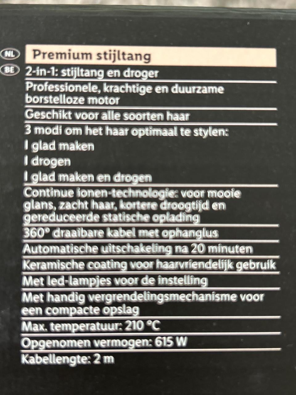 Te koop 2 in 1 stijltang en droger