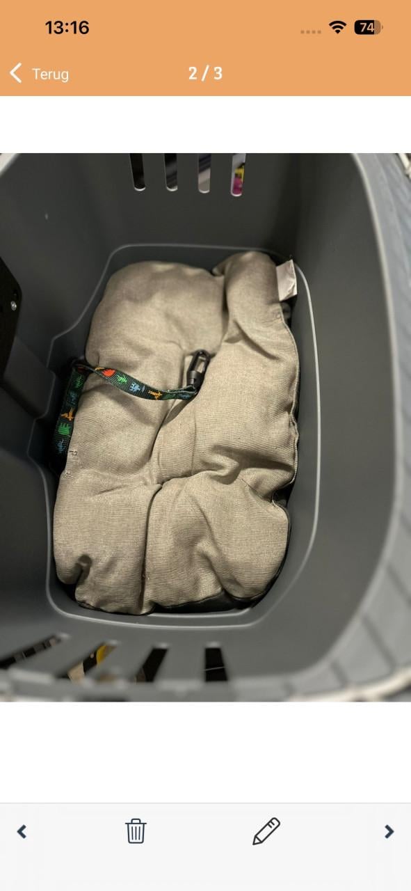 Honden fietsmand Ferplast compleet zgan