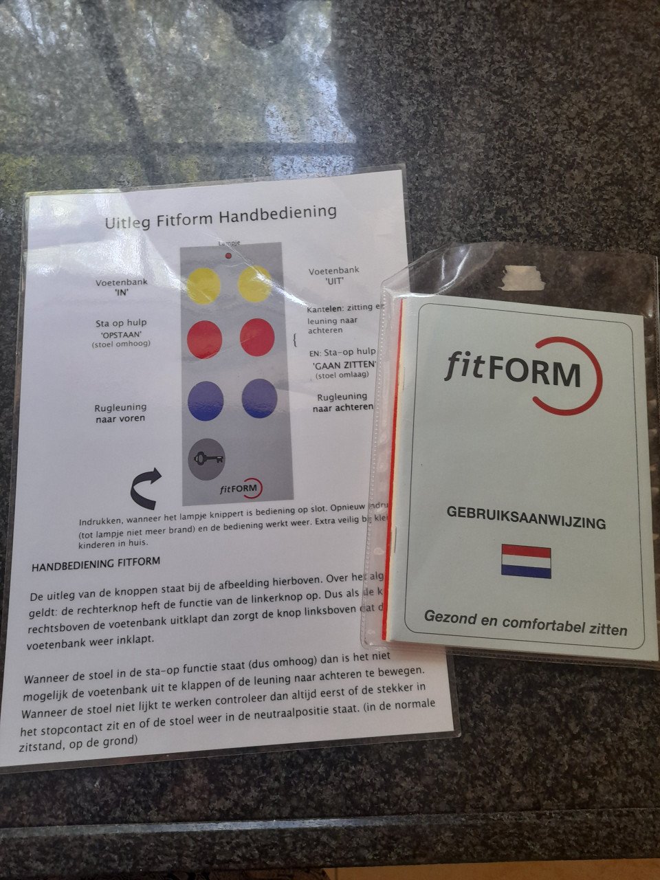 Fitform sta-op stoel (in goede nette staat ) in prima staat !