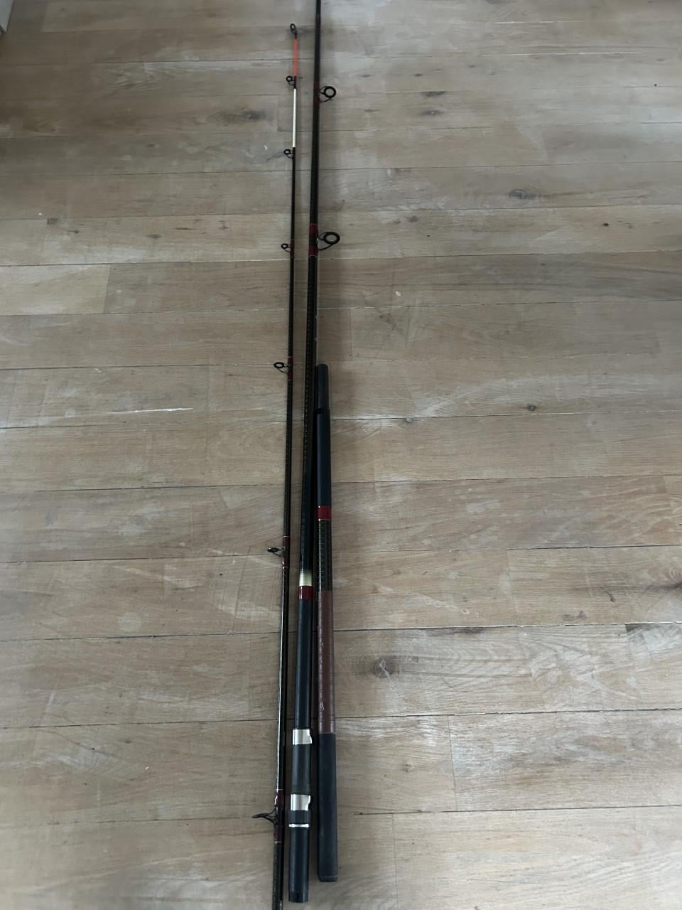 Te koop twee maal silstar traverse tournament x 5 meter zeehengel
