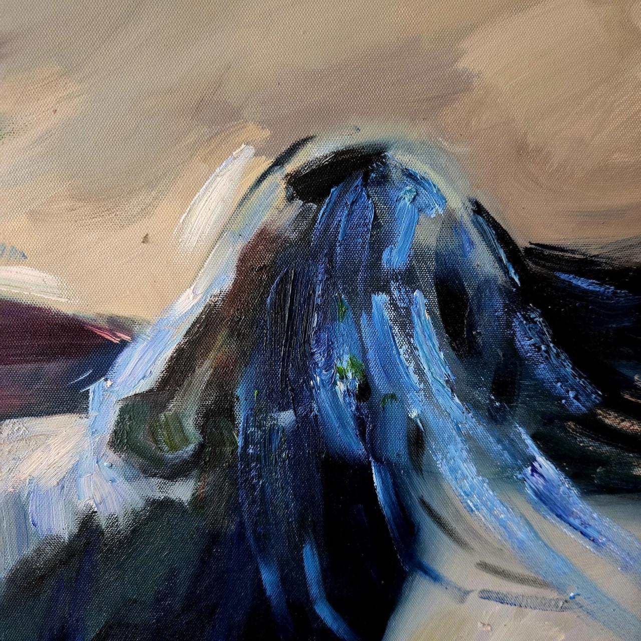 Prachtig echt schilderij Fries Paard