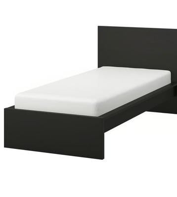 Ikea Malm bedframe zwart incl. lattenbodem