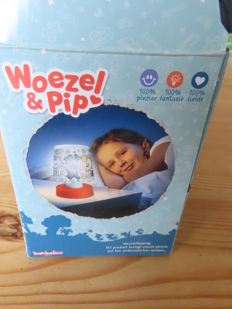 Druk nachtlampje van Woezel en Pip