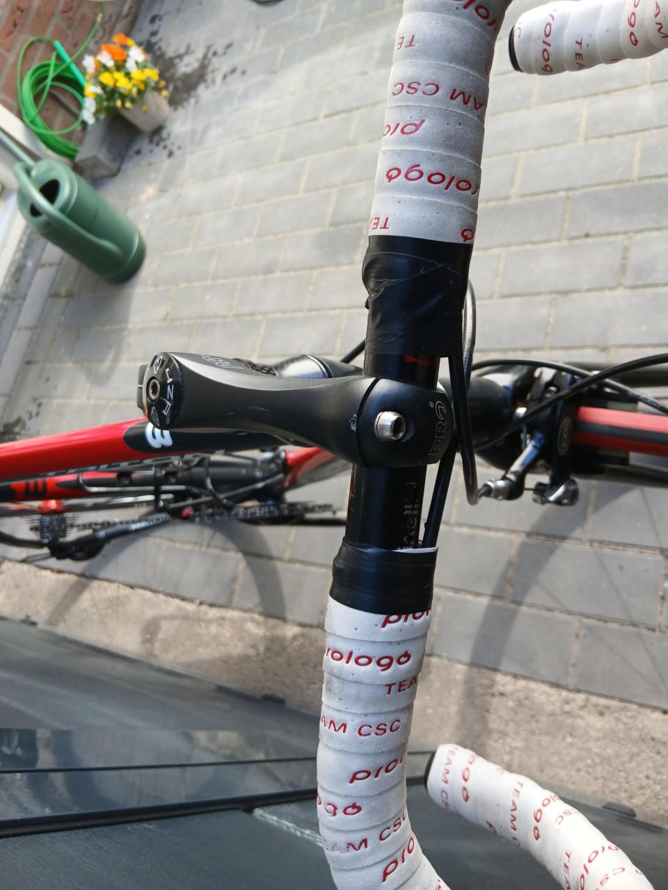 Ridley Triton aluminium, carbon voorvork Rood zwart zilver