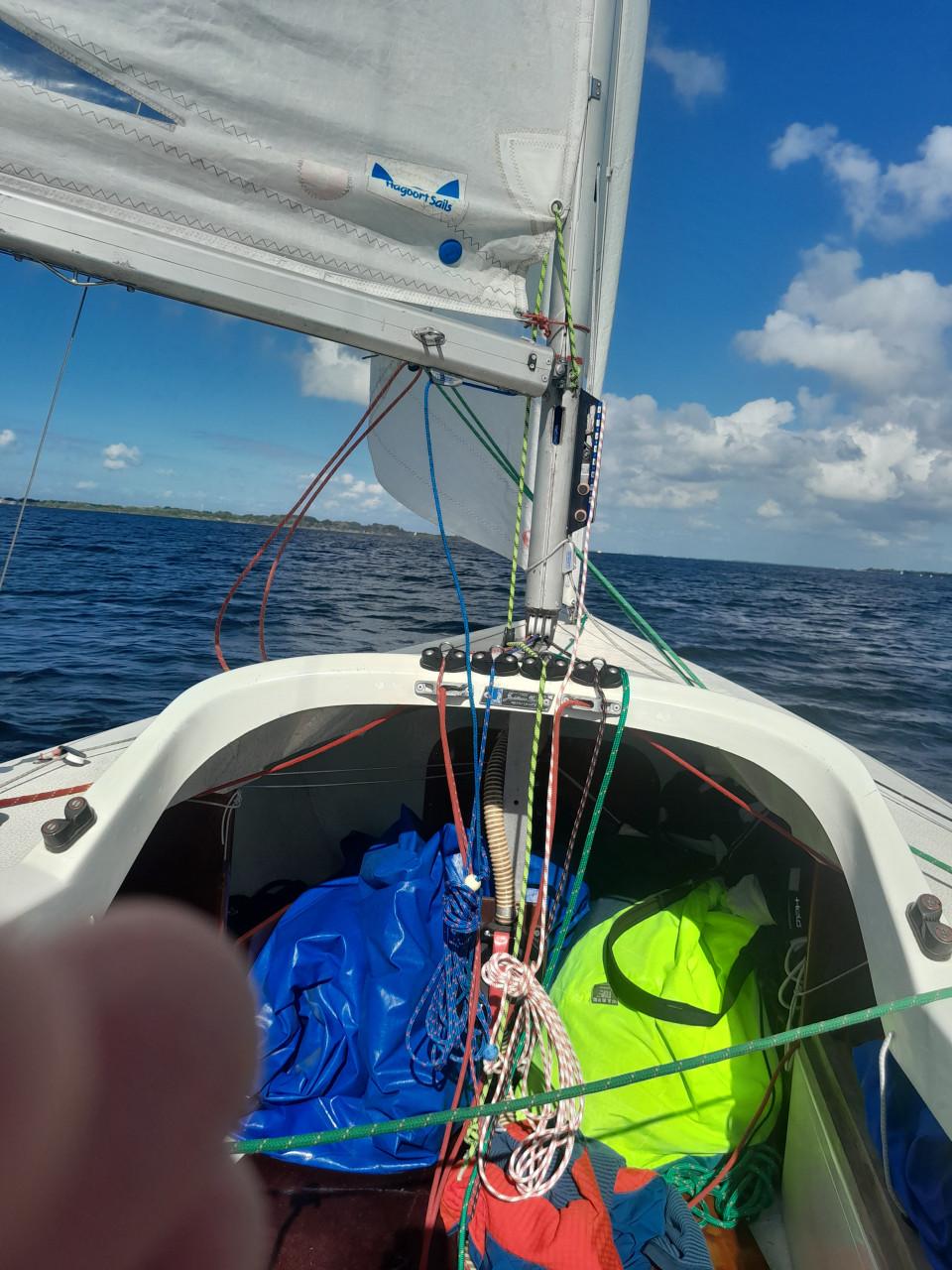Yngling zeilboot met trailer, bbm en ligplaatsvoor de rest van het seizoen