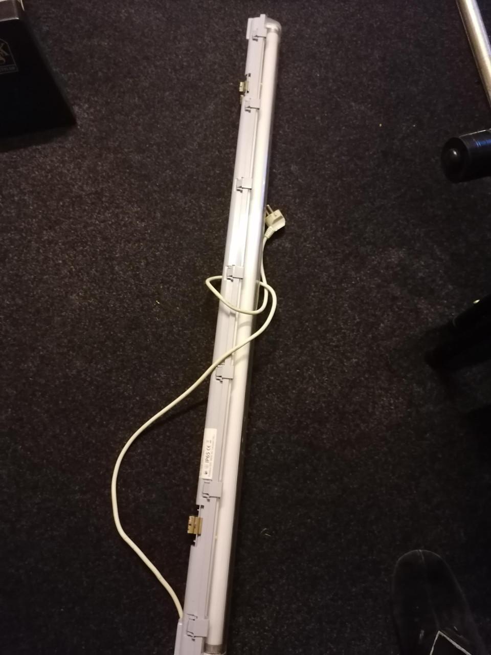 L balk met kunststofkap 125 cm nieuw