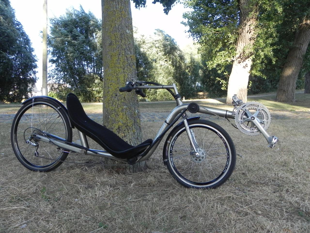 Te koop RVS Zephyr lowracer ligfiets