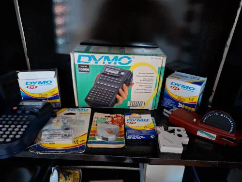 Dymo labelmakers (heel veel, zie de foto's)