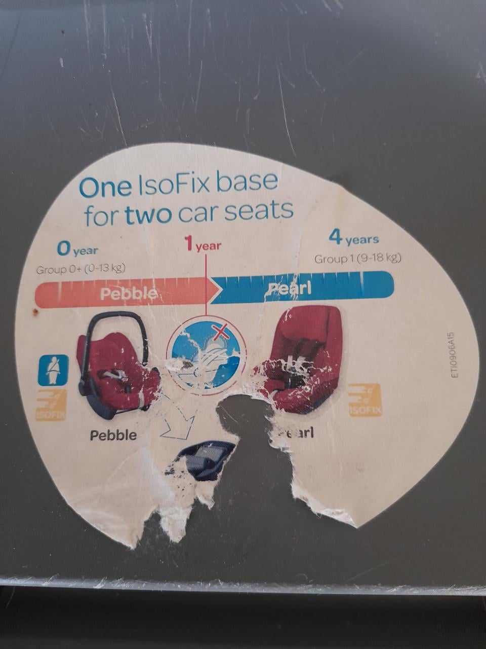 Maxi-cosi Pearl autostoel 9/18 kg met isofix ( in goede nette staat)