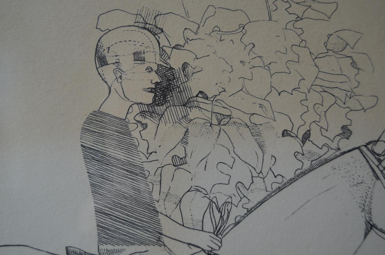 2 Etsen Aat Verhoog pendant gedrukt, gesigneerd/genummerd