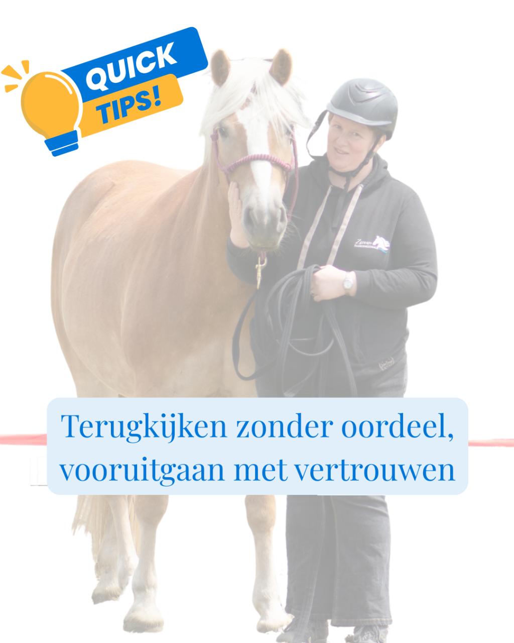 Ze vroeg om een paardentrainer, ze kreeg een coach voor zichzelf