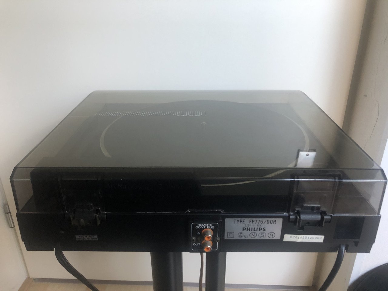 Tangentiale platenspeler van Philips FP775.