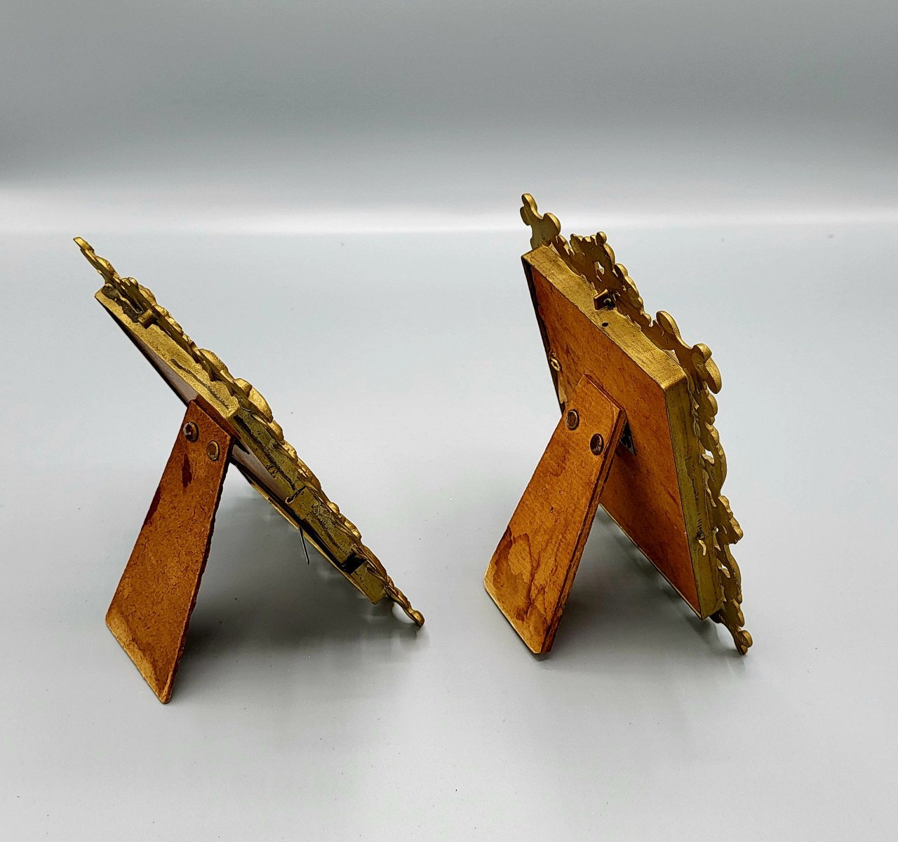 Set Barok fotolijsten antiek koper