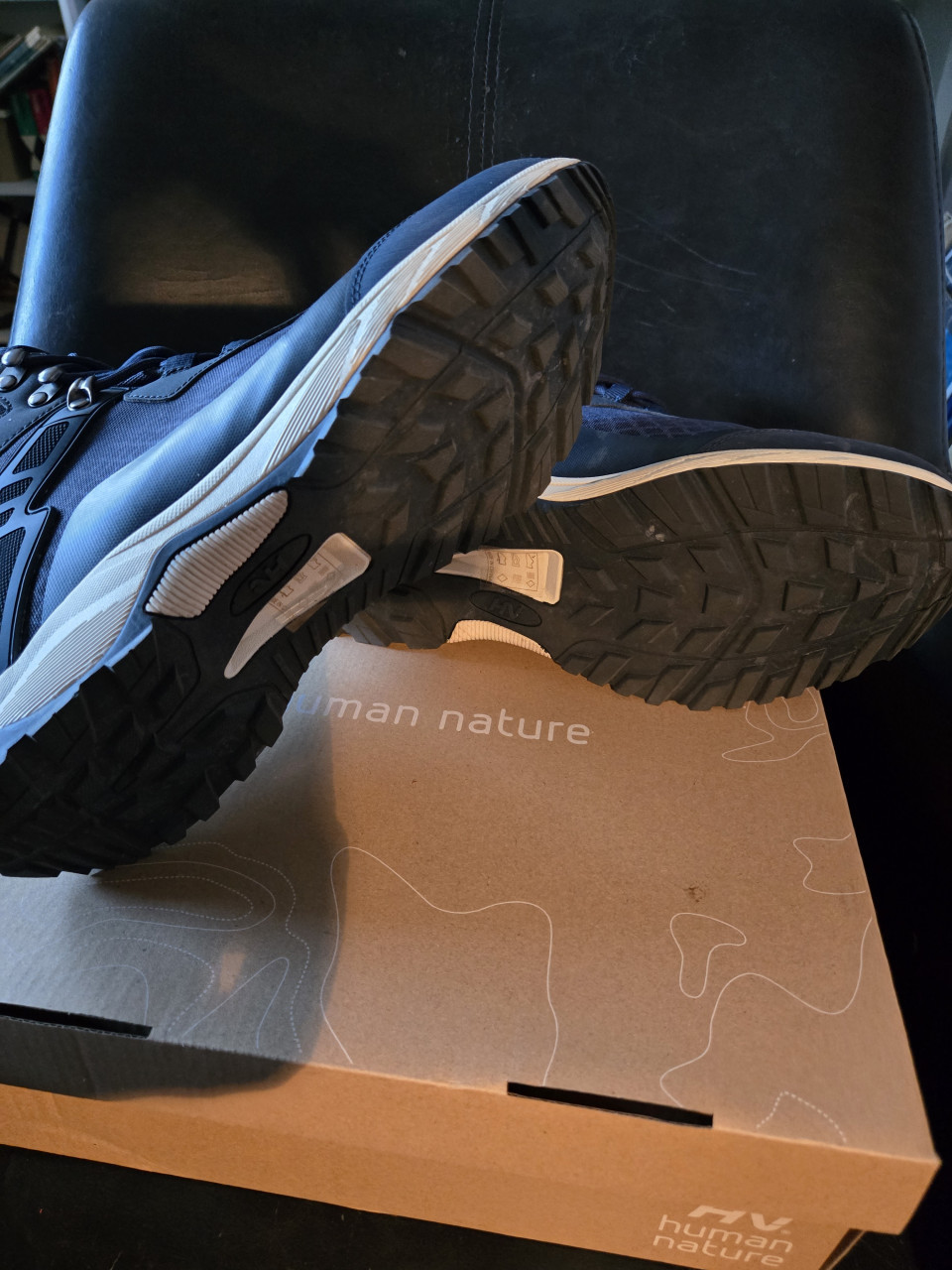 Wandelschoenen, Hoog model, Human nature, maat 46,Kleur Navy. Nieuw