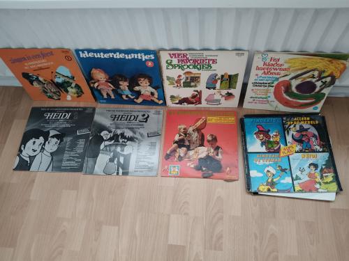 Oude lp's met kinderliedjes