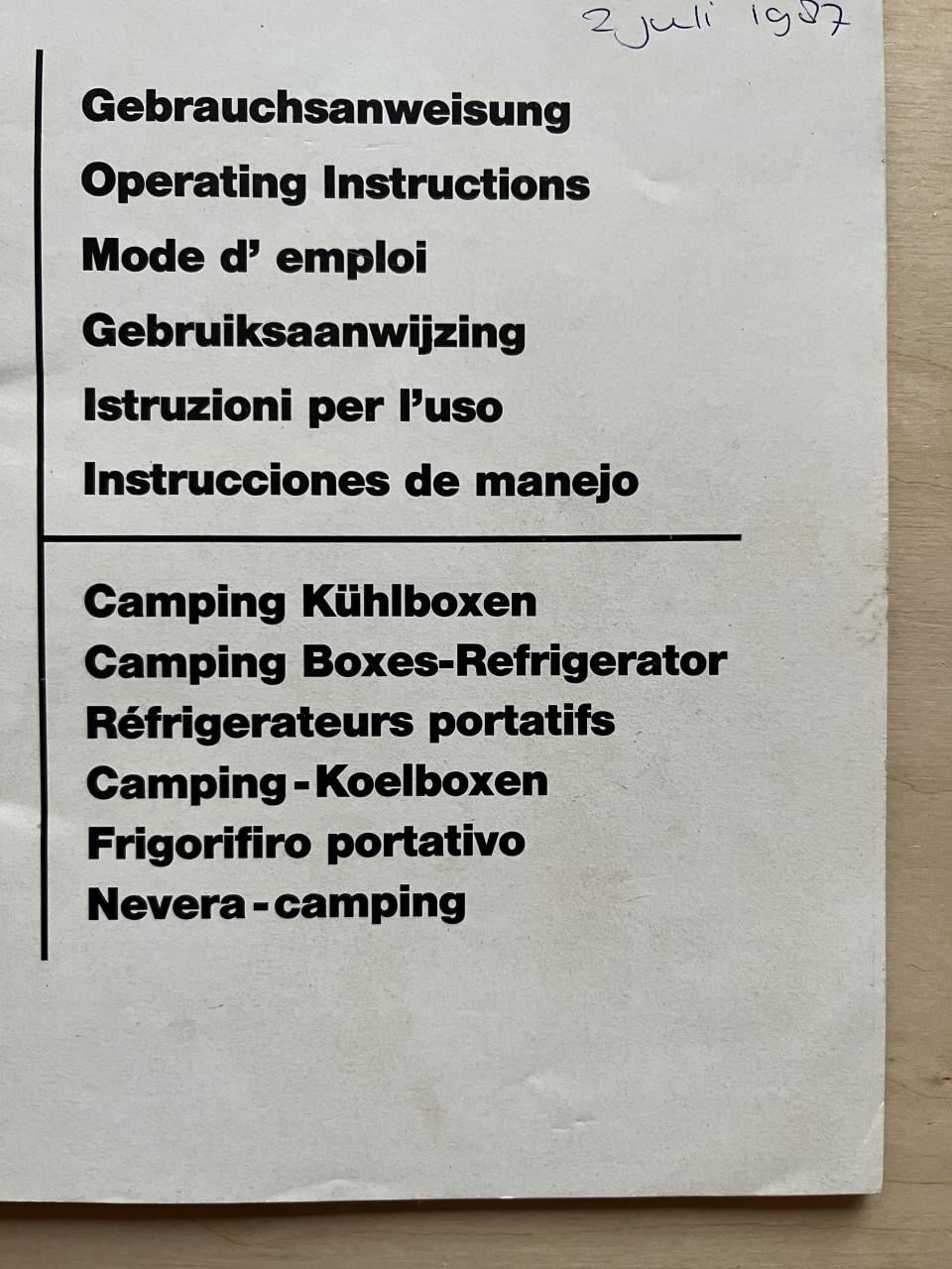 Koelbox camping