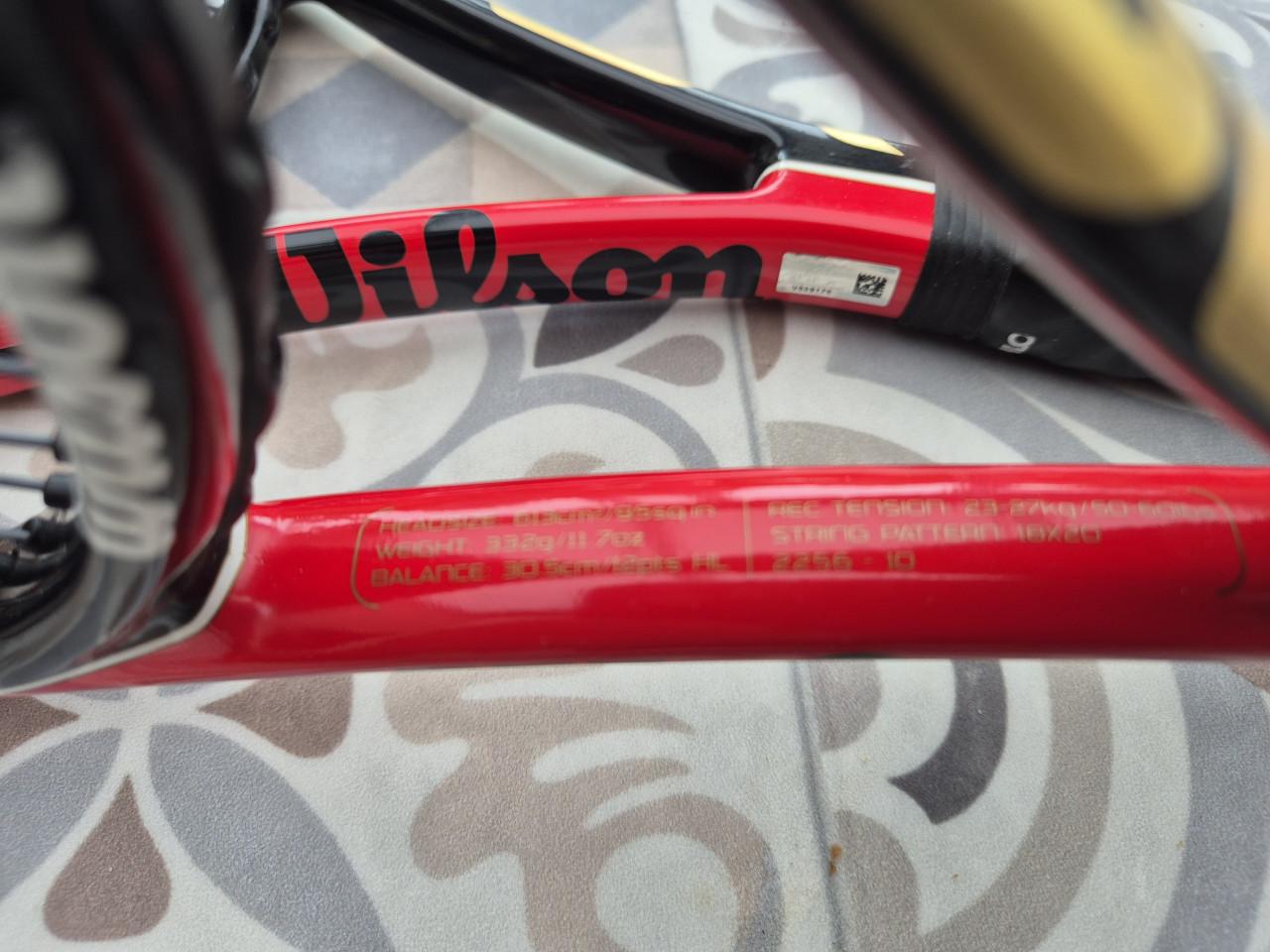 2 Wilson SixOne rackets zgan