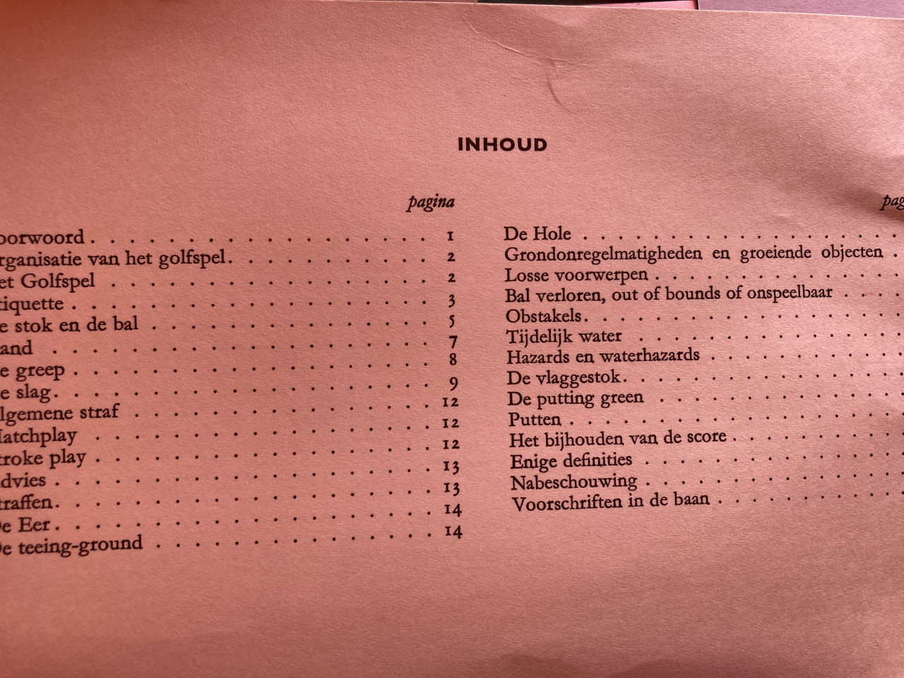 Golf instruktie boek en boekjes