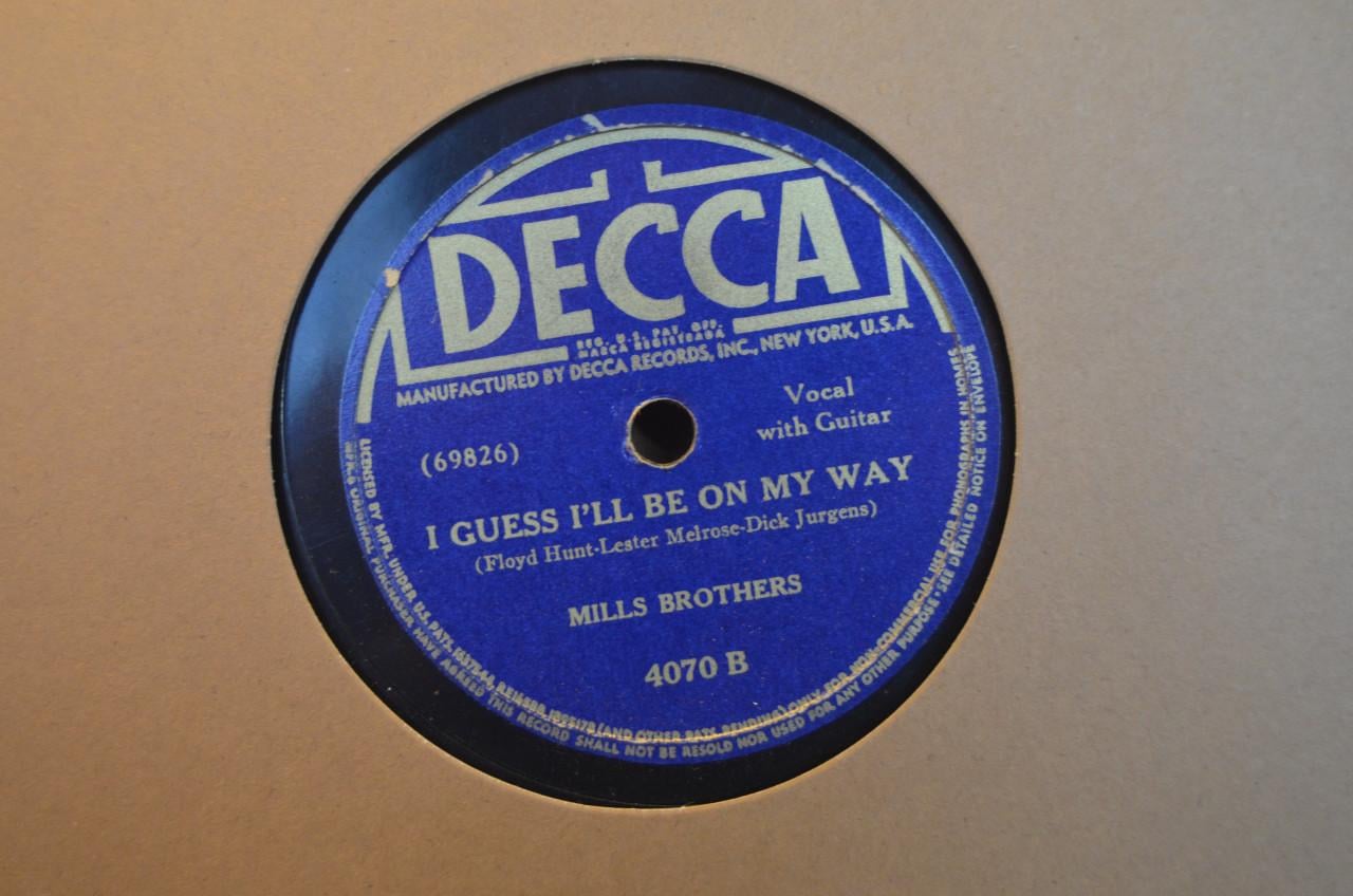 78 rpm Mills Brothers jaren '40 en '50 héél veel stuks. (8)