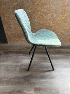 Set 6 Design stoelen | Stijlvol Ruitpatroon