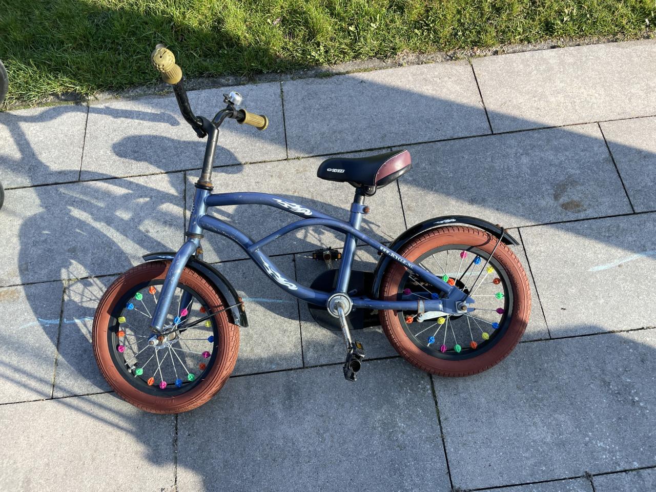 Fiets met zijwieltjes 14 inch