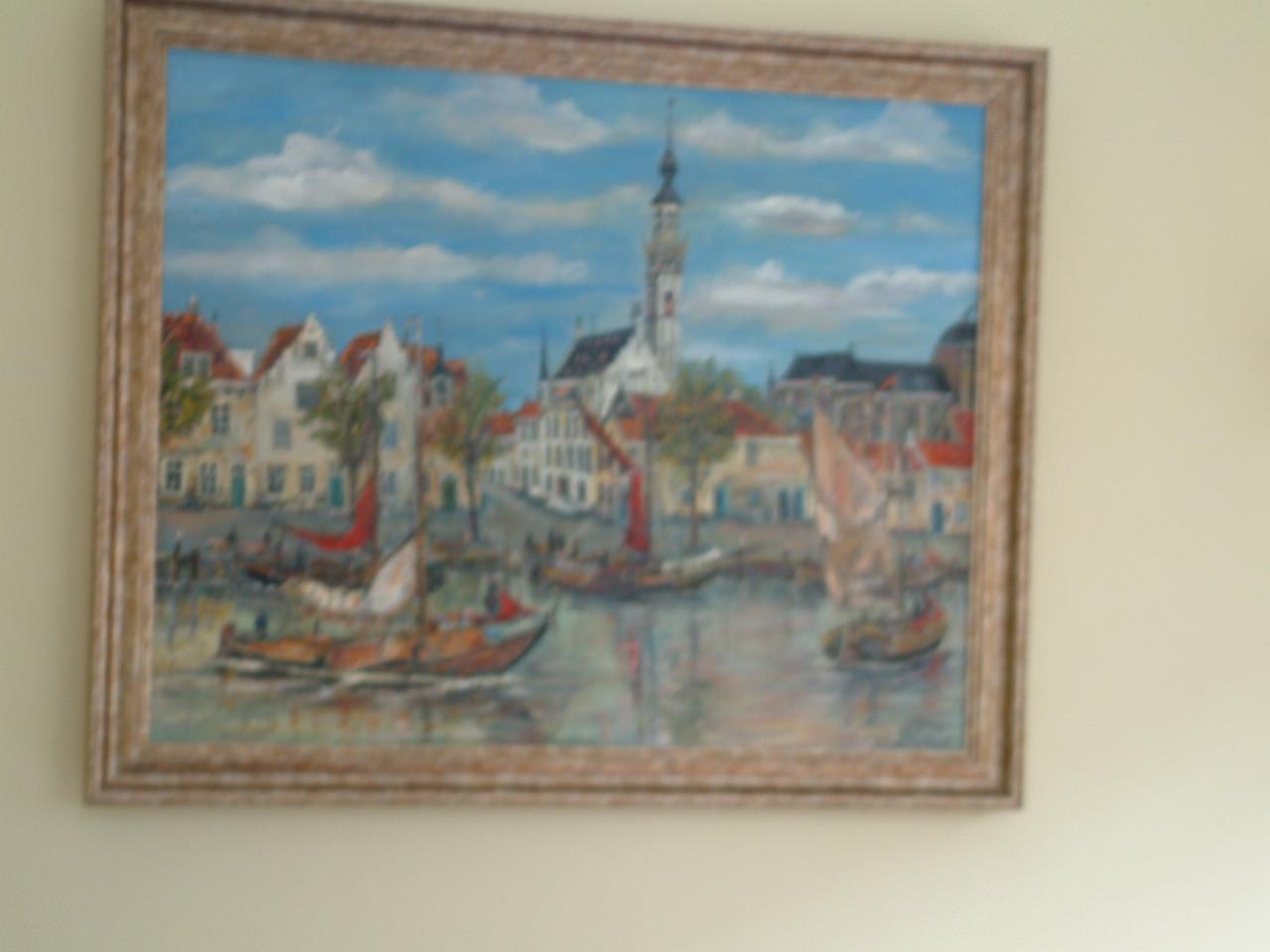 Schilderijen Jac Caljouw Arnemuiden  haven Veere  Vlissingen