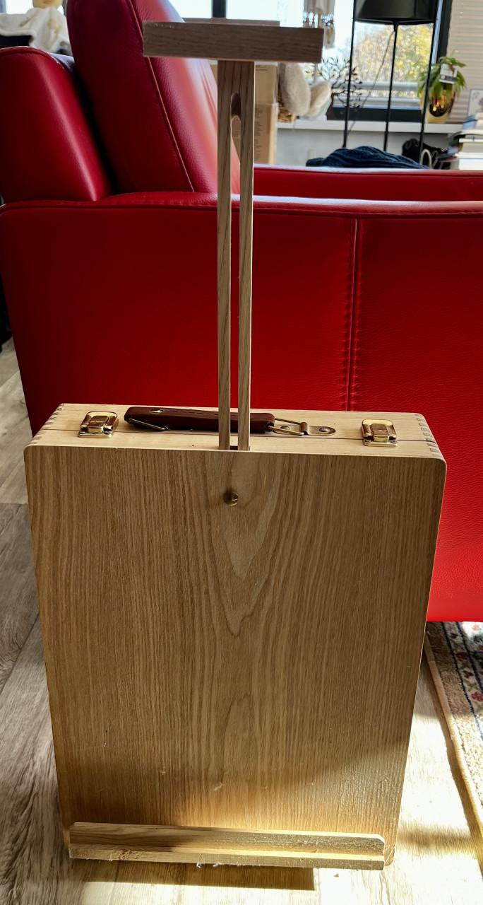 Houten Tafel ezel opbergkist