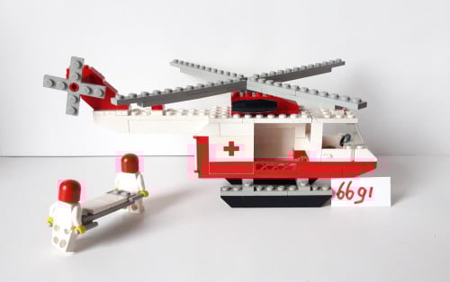 Lego Classic Town 6691: rode kruis helikopter