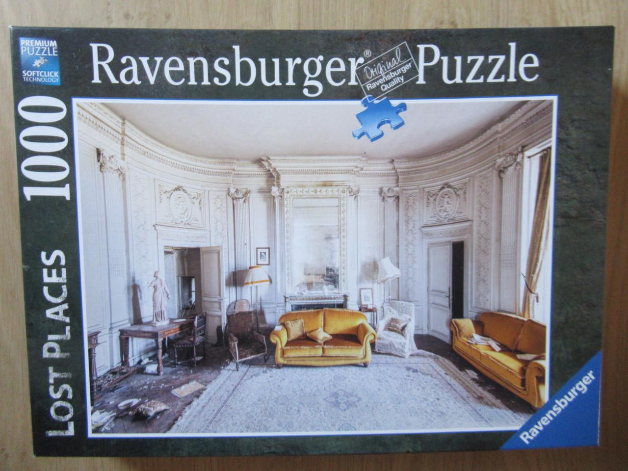 7 verschillende volledige leuke puzzels van 1000 stukjes, zo goed als nieuw