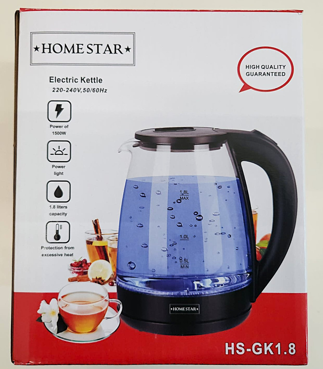 Glazen Waterkoker 1500W