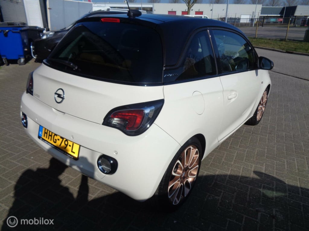 Opel Adam 1.4 74kw glam/airco/pdc/17'' lm velgen/bi color/half leer/special