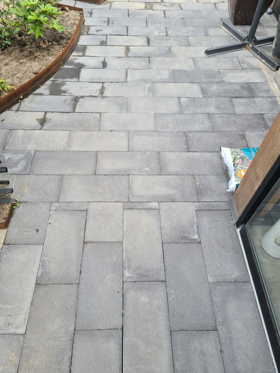 Betontegel 20x40x6 antraciet