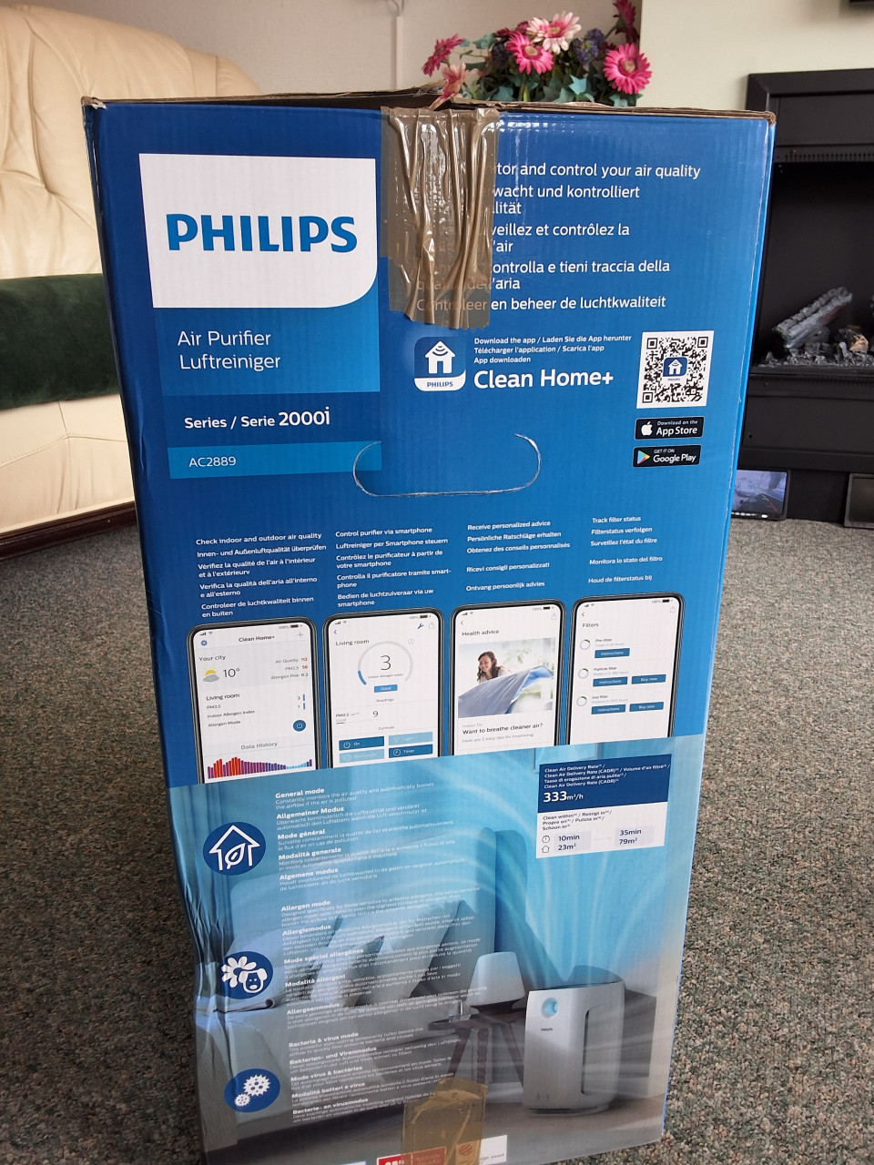 Philips luchtreiniger  voor allergieën en fijnstof