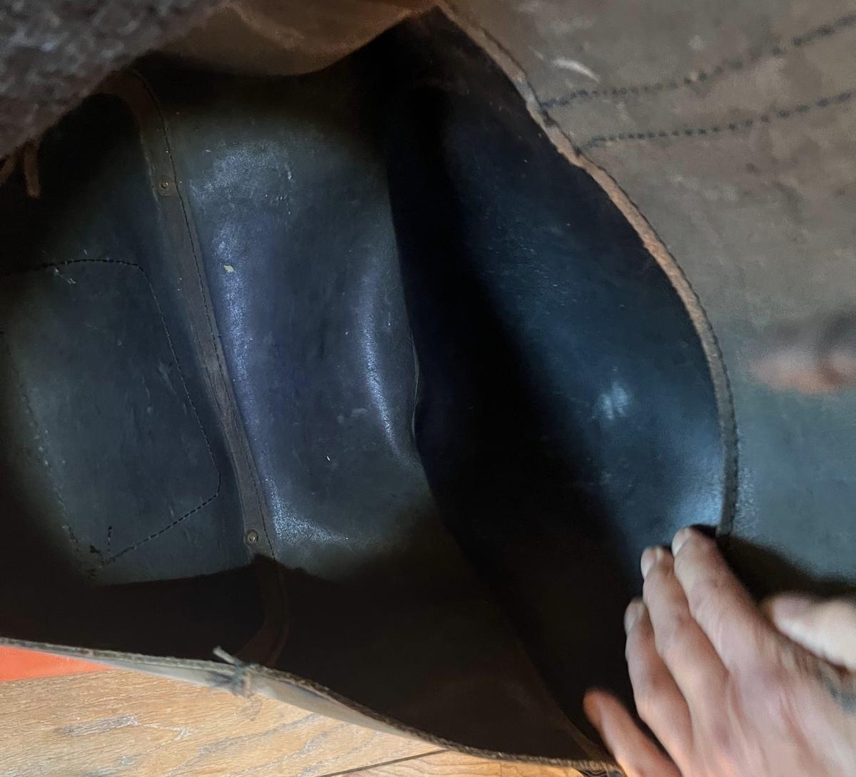 Lederen vintage motortassen HD