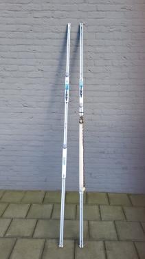 Alu profielen (250 cm) instelbaar met snelspanner
