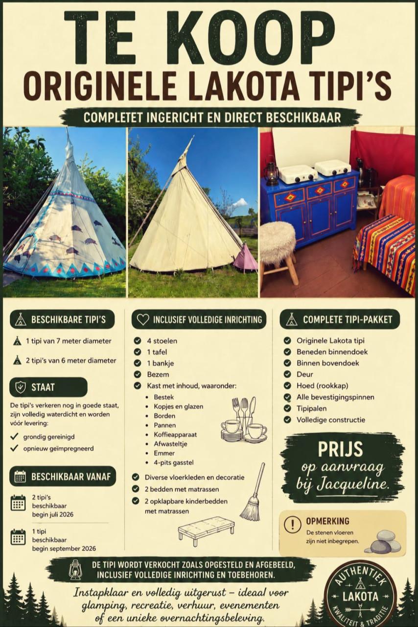Originele lakota tipi’s