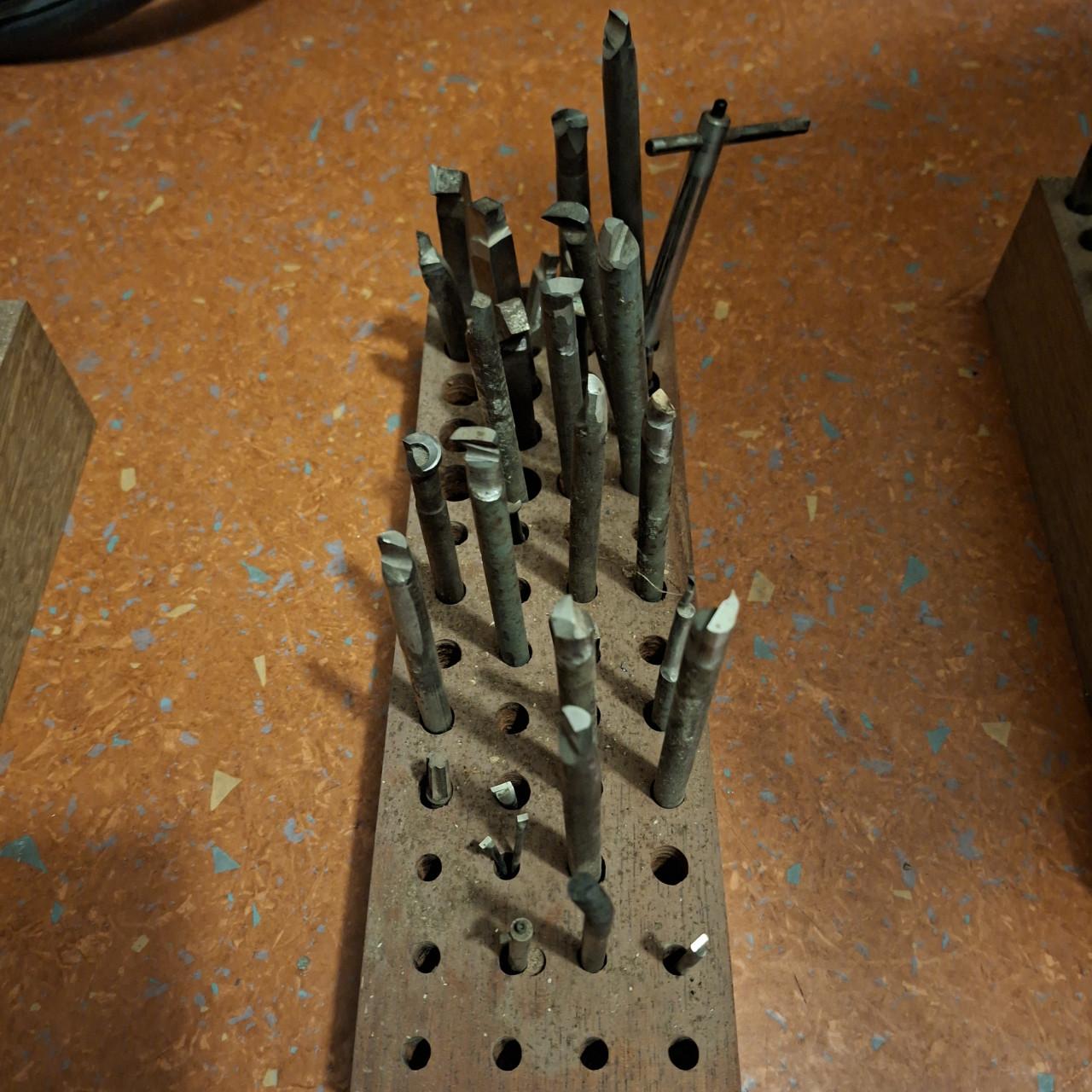 Grote partij metaal draaibank bijtels