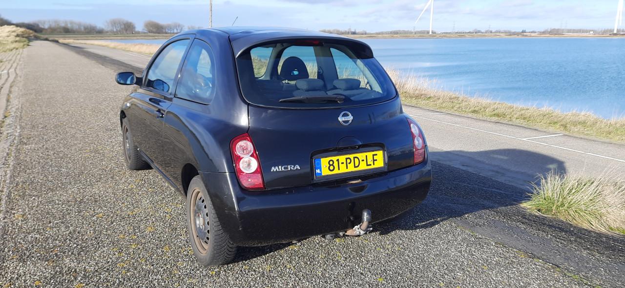 Nissan Micra 1.2 80PK Apk 2027 Airco,Stuurbr,CV,Ond Boekje Zwart metallic
