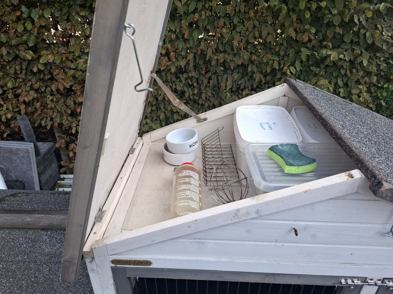 Konijnen buitenverblijf + buitenren