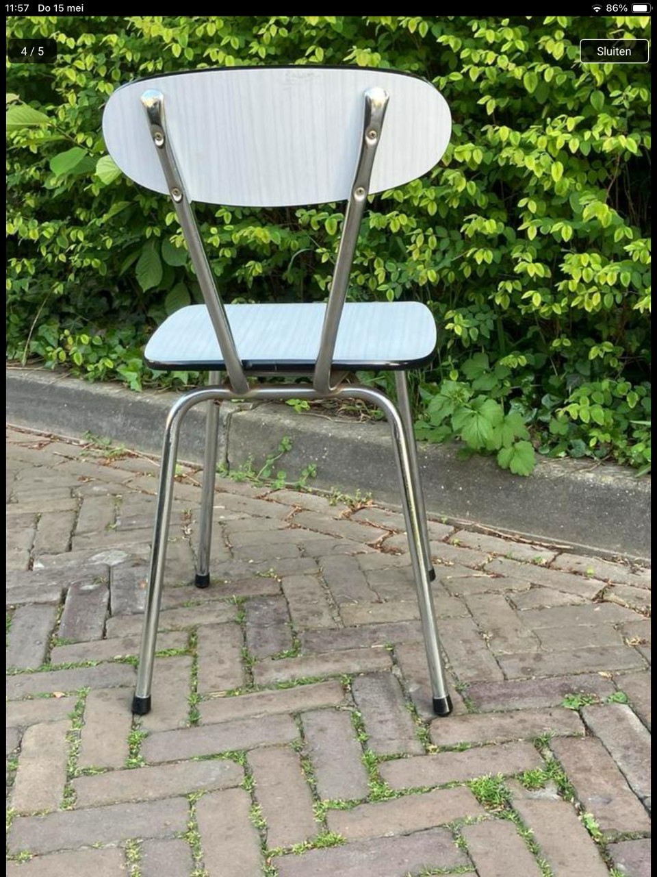 Vintage keukenstoel