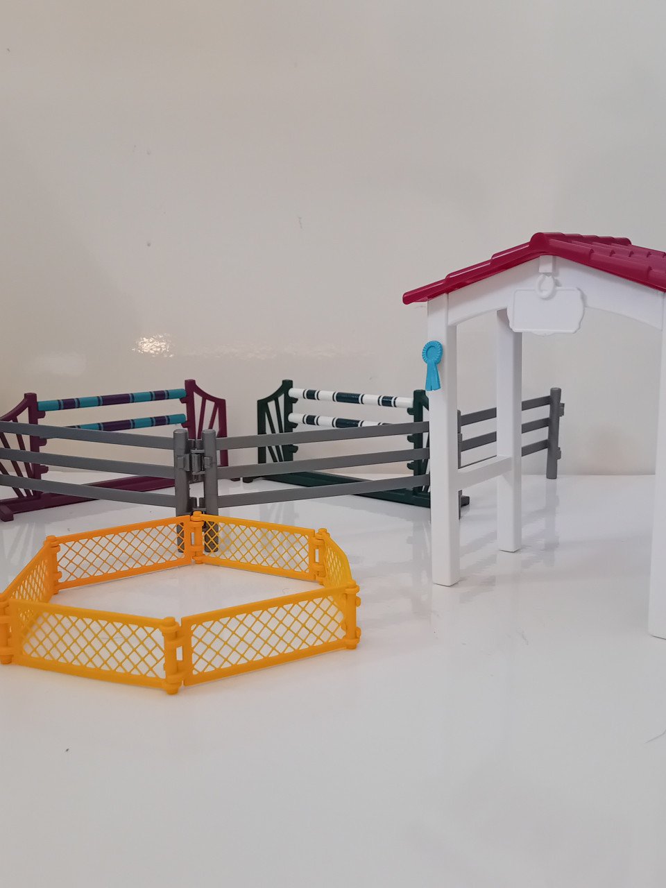 Grote set Schleich paarden met veel accessoires
