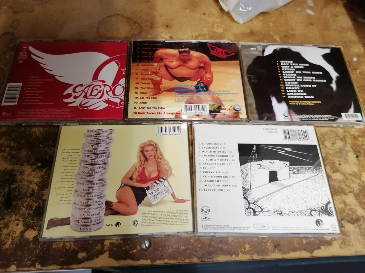 Aerosmith en ZZ top 5 cd,s
