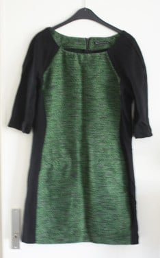 Groen zwarte jurk maat 42