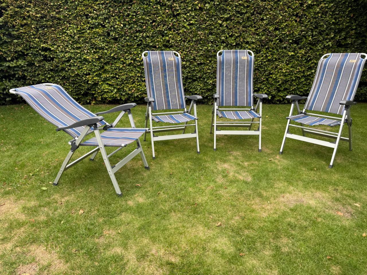 Bardani campingstoelen – 4 stuks – goede staat